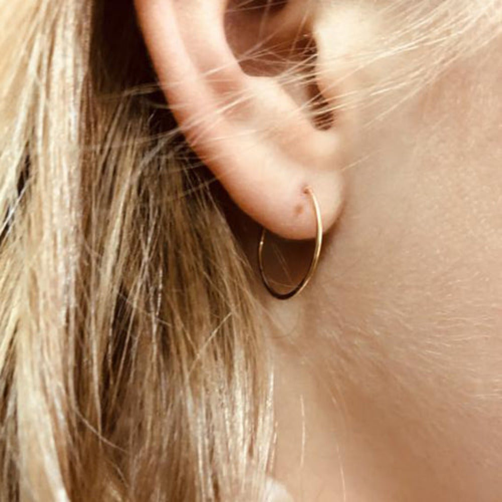 Lindsay Threader Hoop Earrings