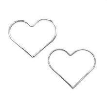 Load image into Gallery viewer, Amore Heart Threader Earrings